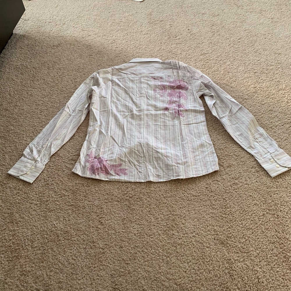191 Unlimited Pink And White Shirt Size:M. - Picture 4 of 5